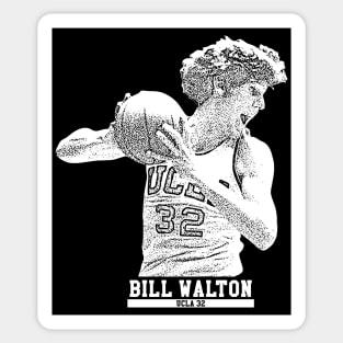 Bill Walton || White retro Sticker